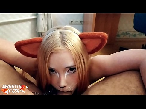 ❤️ Kitsune menelan batang dan air mani di dalam mulutnya ❤❌ Lucah pada kami